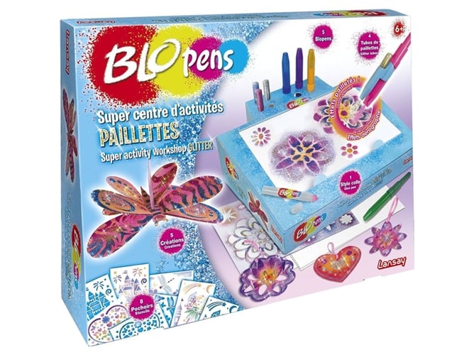 Conjunto de artesanato para crianças LANSAY 23539 Lansay - Kits de artesanato de brinquedos - artesanato, crianças, blopens, tubos, purpurina