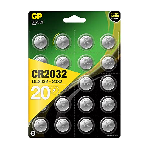 Pilhas Não Recarregáveis GP BATTERIES CR2032 (20 unidades) GP - Baterias de uso geral - alcalina, botão, 3V, cr2032