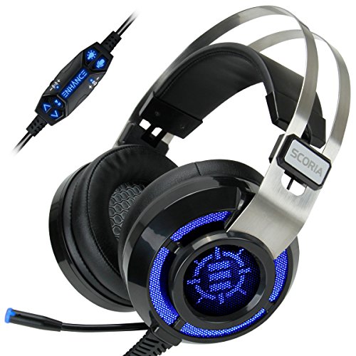Auscultadores com Fio ENHANCE Scoria 7.1 (On Ear - Microfone - Preto) ENHANCE - Fones de ouvido e headsets - binaural, supra-aural, microfone, com fios