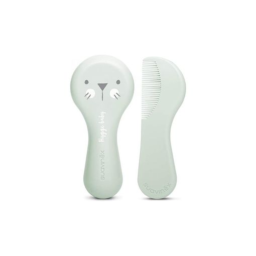 Conjunto de Escova e Pente Suavinex 0-3 Meses Suavinex - Pentes e escovas - 0-3 meses, escova macia, pente flexível, bico estreito