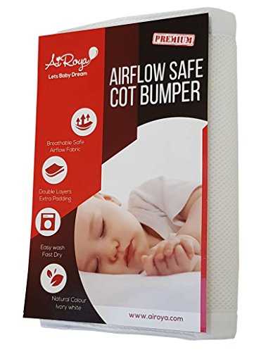 Capacete para Berço AIROYA 100% Algodão (Branco) Innovatis - Móveis para bebês e crianças pequenas - algodão, branco