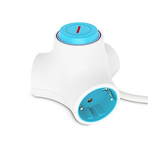 Extensão Elétrica KSIX Molecule (3 Tomadas - Tipo F - 1.5 m) Ksix - Fios e cabos elétricos - 3 tomadas, tipo f, 1.5m