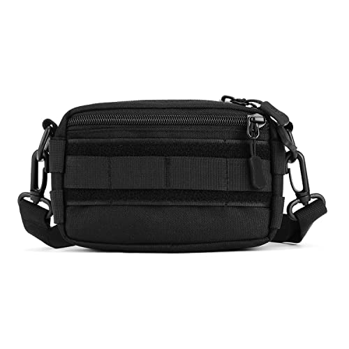 Bolsa de Transporte HUNTVP Mini Táctica (Preto - Poliéster) Huntvp - Bolsas de cintura - preto, poliéster, mini táctica