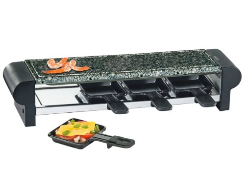 Grelhador de Placas KÜCHENPROFI Quattro Raclette Kuchenprofi - Torradeiras e grelhadores - grelhador, placas, quattro raclette, antiaderentes, pegas resistentes ao calor, potência 600 W