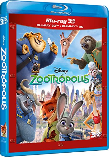 Zootopia (3D + 2D) (Edição em Espanhol) Disney - Dvds e vídeos - 3D, 2d, edição em espanhol