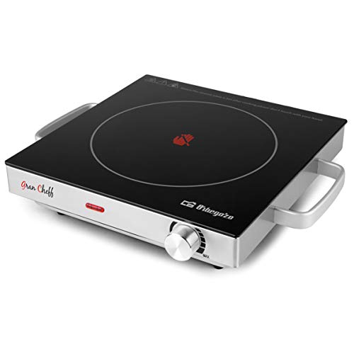 Placa de Vitrocerâmica ORBEGOZO PCE 5000 (2000 W) Orbegozo - Eletrodomésticos de cozinha - portátil, preto/prata, aço inoxidável, 2000 W