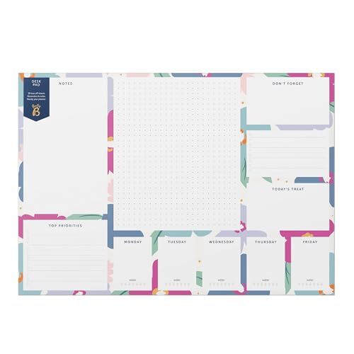Quadro de Planeamento BUSY-B Florais (A3) Busy B - Papel de impressora e copiadora - quadro de planeamento, busy-b florais, a3, anotar, tarefas pendentes, notas
