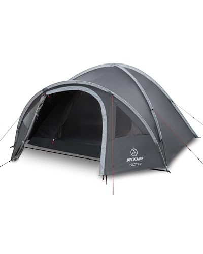 Tenda JUSTCAMP Scott (Azul - Poliéster - 300x220x210 cm) JUSTCAMP - Barracas - azul, poliéster, 300x220x210 cm