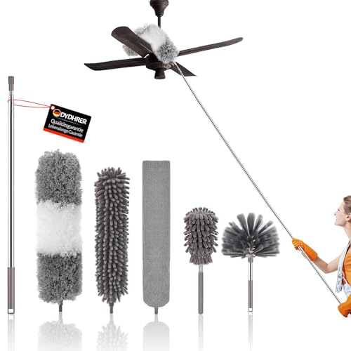 6 Unidades Escovas Extensíveis para Varandas DYDHRER - Penas de pó - 6 unidades, escovas extensíveis, varandas
