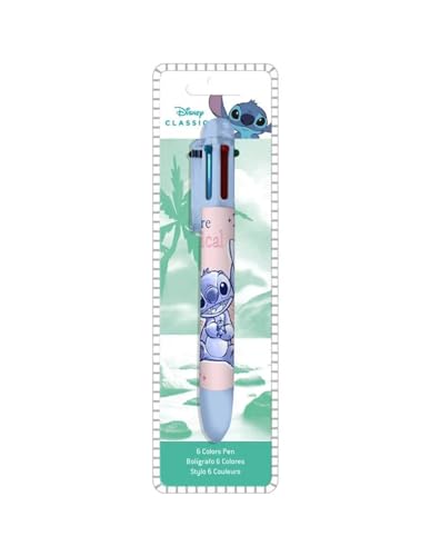 Caneta de Feltro KIDS LICENSING 6 Cores Stitch Disney Disney - Canetas - caneta feltro, 6 cores, coração, clip