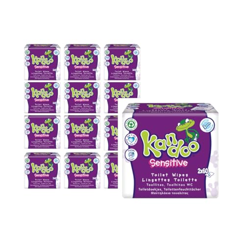 Toalhitas Higiénicas Sensitive Kandoo (1440 unidades) CEUTA HEALTHCARE - Banho e corpo - higiene, sensitive, sem perfume, pele delicada