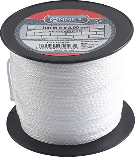 Cabos de Energia CONNEX 100 M 2Mm Propylene Conmetall - Cabos e cordas de hardware - connex, 100 m, 2mm, propileno