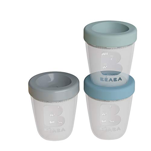 Conjunto de Refeição Infantil Beaba Silicone 3 Peças Jungle Beaba - Recipientes de armazenamento de alimentos - silicone, 3 peças, jungle, 200ml