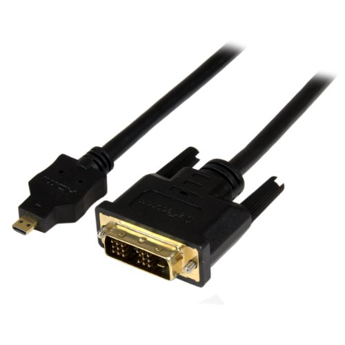 Adaptador de Cabo de Vídeo STARTECH.COM HD2DVIMM1MB STARTECH.COM - Cabos de substituição para câmera e ótica - micro-hdmi, dvi-d, áudio estéreo
