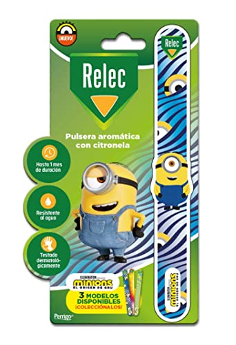 Bracelete Desportivo com Aroma RELEC Minion Relec - Pulseiras - desportivo, aroma, repelência de mosquitos