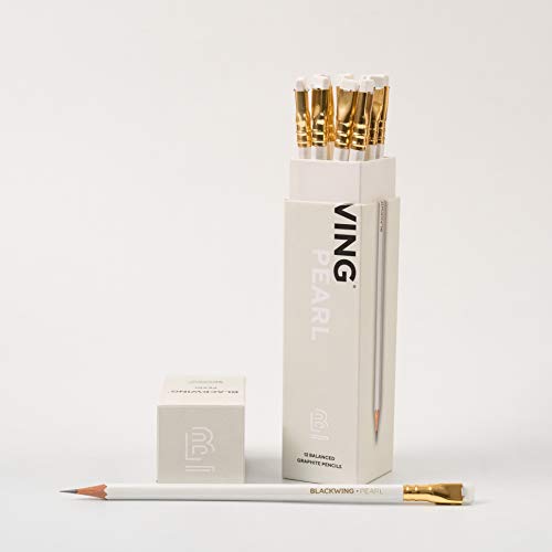Lápis de Carvão BLACKWING Pearl (12 Unidades) Blackwing - Lápis - traço fino, traço médio, ponta suave, 12 unidades