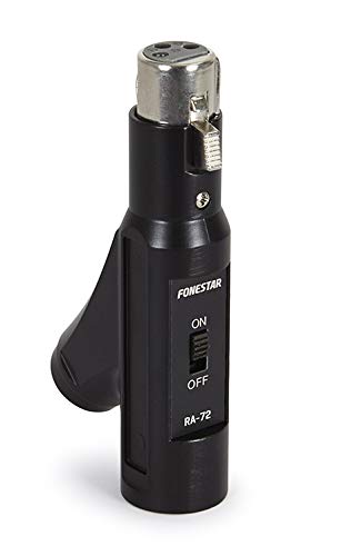 Adaptador de Áudio FONESTAR RA-72 (Jack 6.3mm - XLR) FONESTAR - Acessórios para microfones - jack 6.3mm, xlr, interruptor on/off