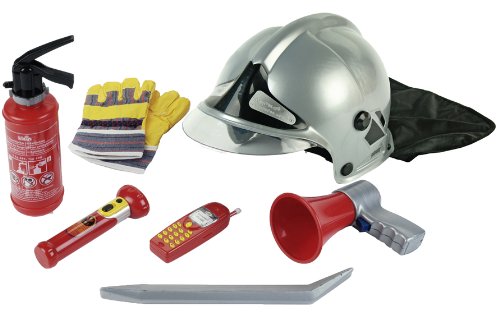 Brinquedo de Praia KLEIN Fire Fighter Set KLEIN - Profissões fingidas e representação de papéis - brinquedo, praia, klien, fire fighter set, bombeiro, acessórios