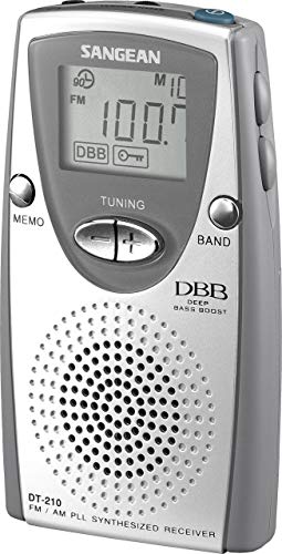 Rádio SANGEAN DT-210 (Prateado - Digital - FM/AM - Pilhas) Sangean - Radios - digital, fm/am, pilhas