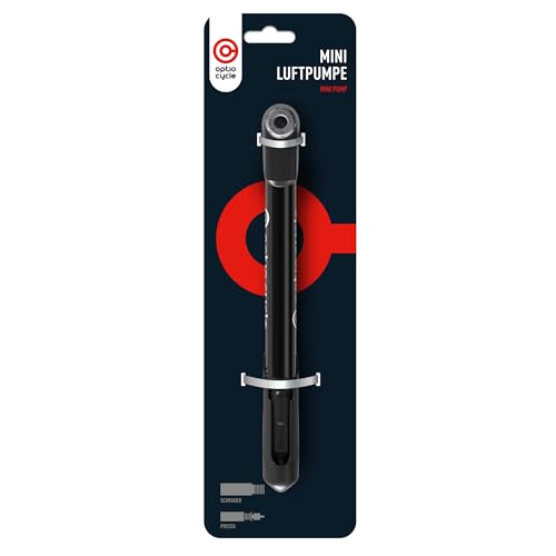Mini Pneumatico para Bicicletas Optio Cycle 120 Psi (8,3 Bar) Optio Cycle - Bombas de bicicleta - 120 psi, 8,3 bar, inflador, manômetro