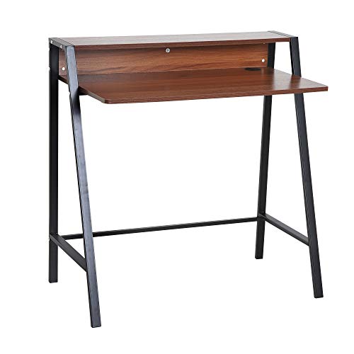 Secretária HOMCOM Castanho (84 x 45 x 85 cm) HOMCOM - Mesas - castanho, 84x45x85 cm