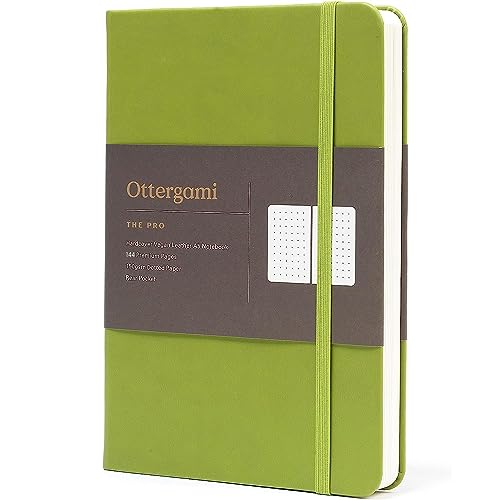Caderno OTTERGAMI Bullet A5 Capa Dura Verde Mayan Green Ltd - Cadernos e bloco de notas - A5, capa dura, verde