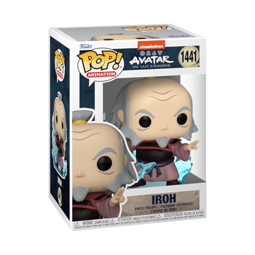Figura FUNKO Pop! Animation: Avatar The Last Airbender Iroh with Lightning Funko - Brinquedos - figura, vinil, tamanho 9cm, corrente