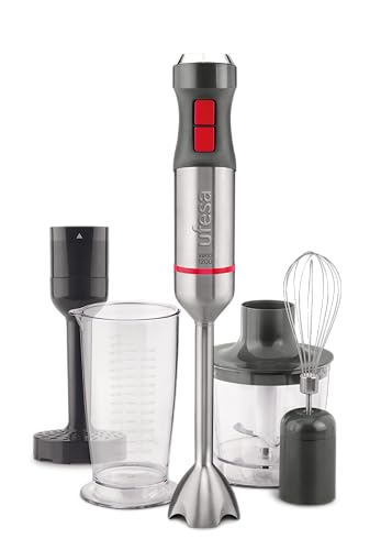 Varinha Mágica Ufesa BP4654 Vario 1200 Max | Aço inoxidável Ufesa - Batedeiras e liquidificadores - 3 acessórios, 1200W, 20 cm, 40 cm
