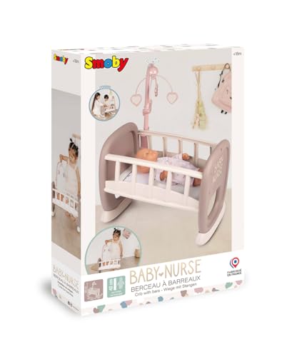 Berço para Bonecas SMOBY 7600220372 | Azul Smoby - Acessórios para bonecas e figuras de ação - acalmar, mece, giratório, plástico