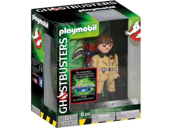 Playmobil Ghostbusters 70172 (Jogos de Construção) PLAYMOBIL - Bonecos de ação e brinquedo - ghostbusters, Disruptor, peter venkman