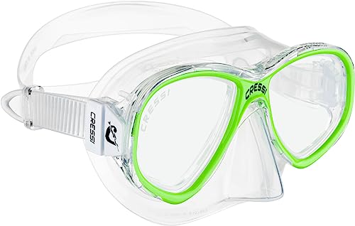 Máscara de Natação CRESSI Perla Jr. (Tamanho Único) CRESSI-SUB - Máscaras de gás e respiradores - silicone, transparente, 6 anos