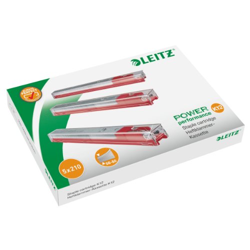 Cassete de Encadernação LEITZ Power Performance (210 folhas) Leitz - Grampos - 210 folhas, 9x14 cm, agrifiação simples
