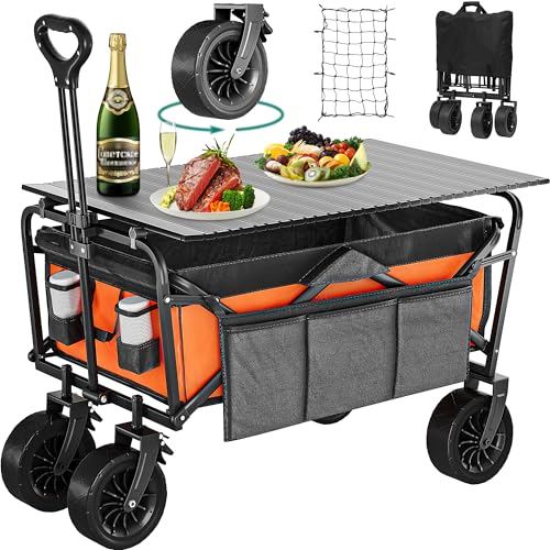 Carrinho de Praia YITAHOME com Rodas Amarelo YITAHOME - Macacos e empilhadores - amarelo, aço, polipropileno, 50 kg, 4 rodas