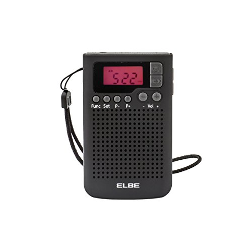 Rádio Elbe RF-93 Digital Preto (Rádio) Elbe - Radios - am/fm, 20 estações, despertador, ecrã LCD