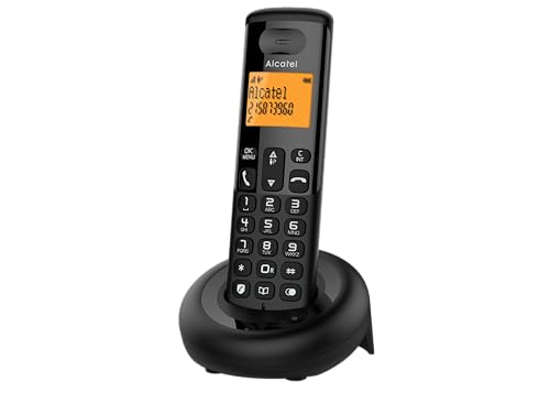 Telefone sem fio ALCATEL E160 Preto, Azul ALCATEL - Telefonia - telefone fixo, sem fios, preto, azul