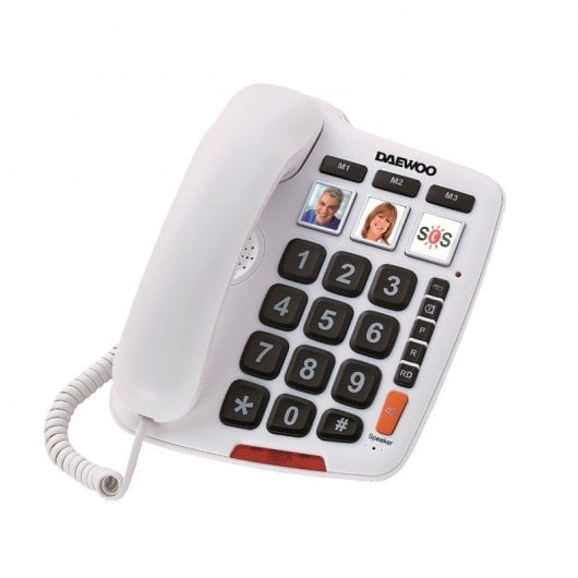 Telefone fixo DAWEE DT C-760 (Branco - 1.8'' - LCD) Daewoo - Telefones com fios - branco, lcd, 1.8 polegadas