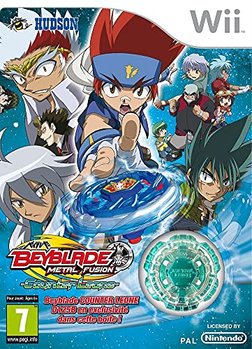 Jogo Wii Konami Beyblade Metal Fusion + Spinning Top (Wii) Konami - Software de jogos de vídeo - wii, beyblade, fusão metálica