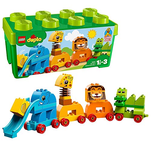 LEGO Duplo - My First Box of Animal Pieces (Idade Mínima Recomendada: 1.5 anos) LEGO - Blocos de encaixe - animais, 1.5 anos, capacidades motoras, lego duplo