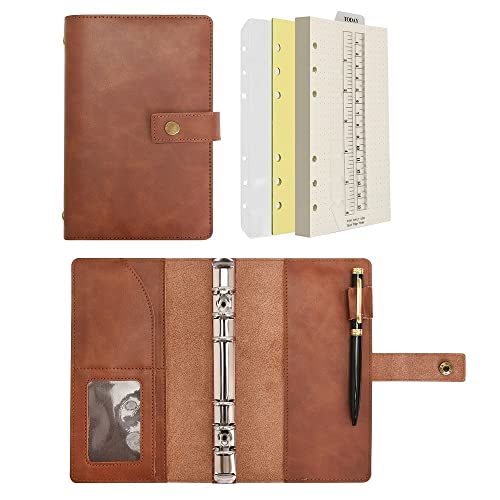 Caderno WOnderpool Leather Spiral Diary Azul Wonderpool - Cadernos e bloco de notas - espiral, couro, bolsinha, marcador
