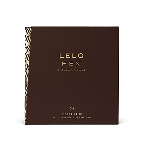Preservativos LELO Hex Respect Xl (36 un) Lelo - Cuidados pessoais - ultra-fino, alta sensibilidade, 100% sintético, proteção elevada