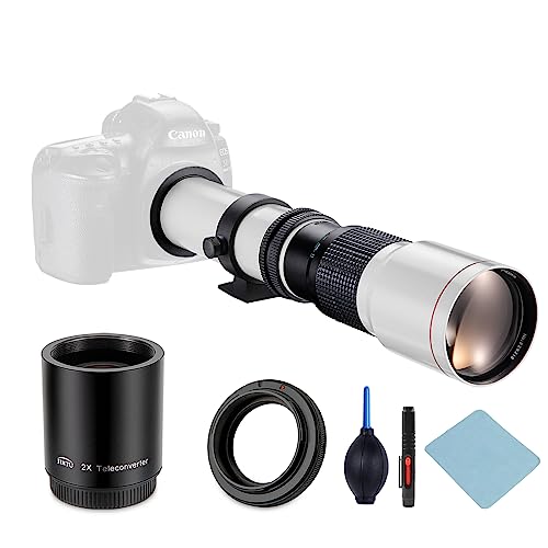 Objetiva JINTU 500-1000mm F/8 Super Telephoto Lens JINTU - Lentes de câmera - telephoto, 500-1000mm, f/8, preto