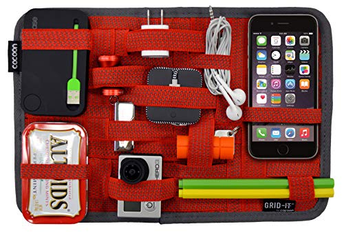 Bolsa COCOON Grid-It (Universal - 12'' - Vermelho) Cocoon - Organizadores de embalagem - universal, 12 polegadas, vermelho, alças ajustáveis