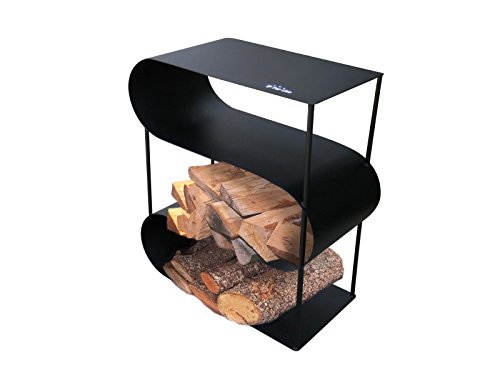 Estante de Cozinha PURLINE EFP22 (Preto - Aço e Vidro) PURLINE - Prateleiras industriais - aço, vidro, 40 cm, 25 cm
