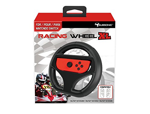 Volante SUBSONIC RACING WHEEL (Nintendo Switch) SUBSONIC - Acessórios de controle de jogo - alta qualidade, 25% maior, conforto, anti suor