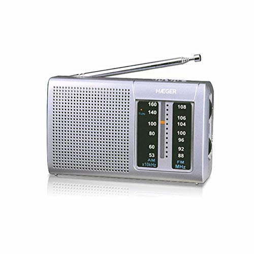 Rádio HAEGER GOAL (AM/FM - Digital - Preto) HAEGER - Radios - am/fm, digital, antena telescópica, indicador LED
