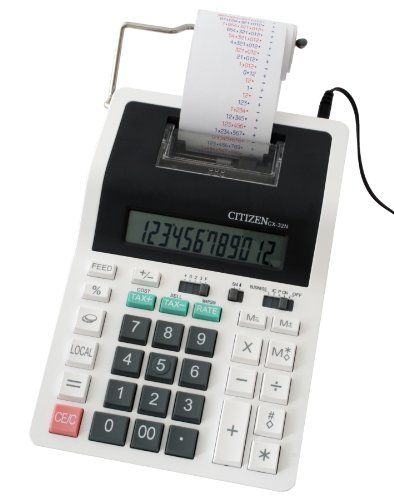 Calc. de Secretária CITIZEN CX-32N (12 dígitos) Citizen - Calculadoras - secretária, cx-32n, 12 dígitos