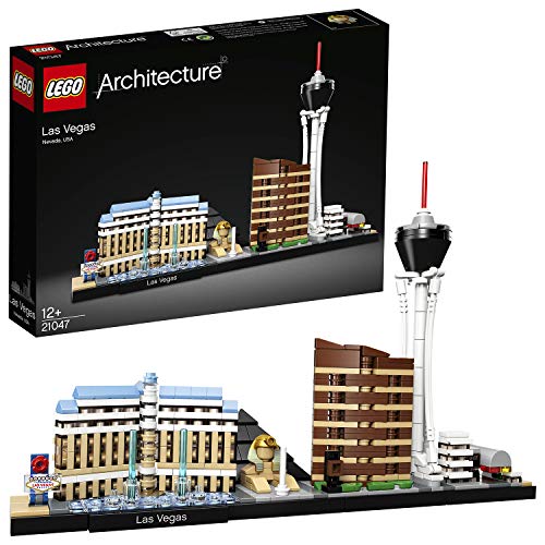 LEGO Architecture: Las Vegas - 21047 (Idade Mínima: 12) LEGO - Blocos de encaixe - lego, arquitetura, las vegas, hotel bellagio, luxor, encore