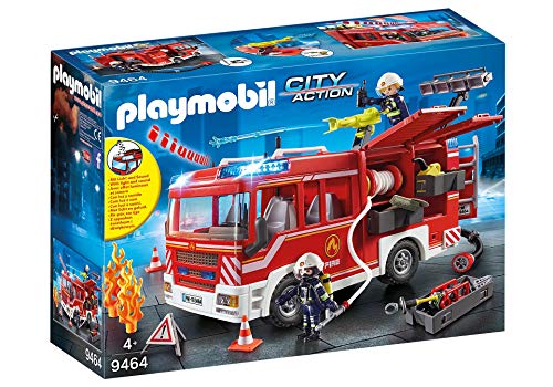 Playmobil City Action - Camião de Intervenção dos Bombeiros PLAYMOBIL - Conjuntos de brinquedos - luzes, sons, bombeiros, camião