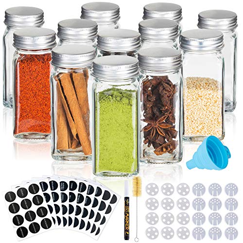 Conjunto de 12 Recipientes para Especiarias DECO Deco haus - Recipientes de armazenamento de alimentos - 12 recipientes, especiarias, deco