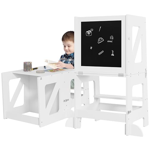 Torre de aprendizado WOLTU | Branco (Puericultura - Protecção) WOLTU - Escadas e andaimes - aprendizagem, proteção
